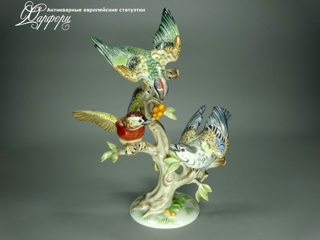 Купить фарфоровую статуэтку Rosenthal Три ссорящиеся птицы